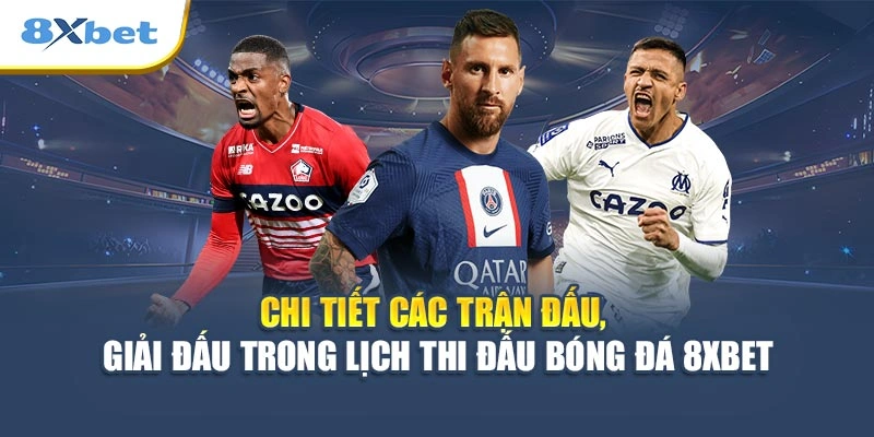 Chi tiết các trận đấu, giải đấu trong lịch thi đấu bóng đá 8XBET